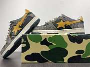 A Bathing Ape Bape SK8 Sta Grey Mustard Yellow - 4