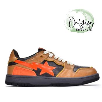A Bathing Ape Bape SK8 Sta Brown Orange
