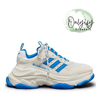 Balenciaga x adidas Triple S White Blue IF0167