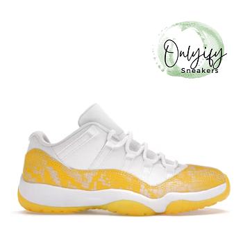 Air Jordan 11 Retro Low Tour Yellow Snakeskin (W) AH7860-107 (Release Date 05/11/2023)