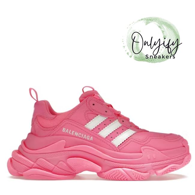 Balenciaga x adidas Triple S Neon Pink (Women's) 712764W2ZB65590 - 1