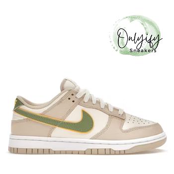  Nike Dunk Low Pale Ivory Oil Green (Women's) FQ6869-131