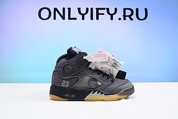 Air Jordan 5 Retro Off-White Black  CT8480-001