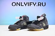 Air Jordan 5 Retro Off-White Black  CT8480-001 - 4
