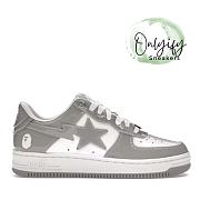  A Bathing Ape Bape Sta Patent Leather White Grey (2023) 1I70-291-021 - 1