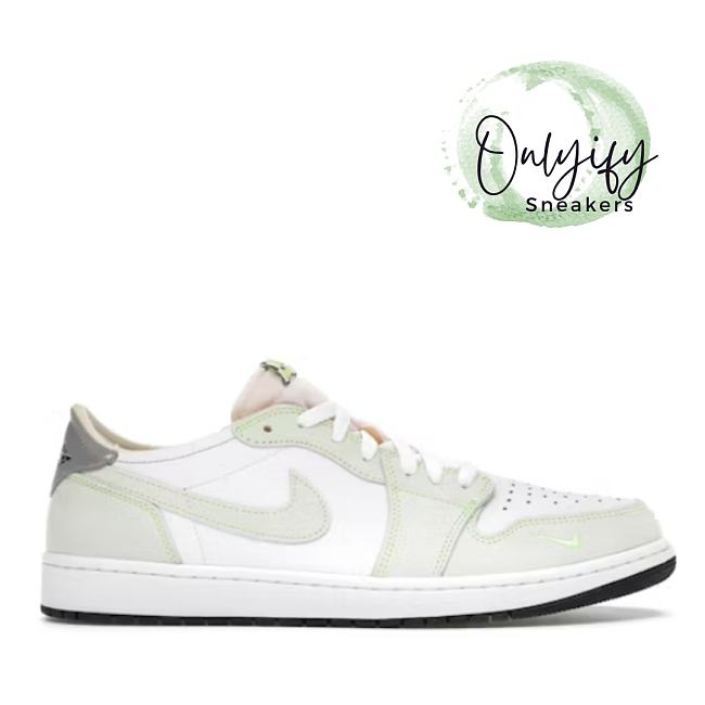 Air Jordan 1 Retro Low White Ghost Green Black  DM7837-103 - 1