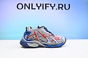 Balenciaga Runner Sneaker in grey, blue, red and black mesh and nylon mesh and nylon 677403W3RB61264 - 1