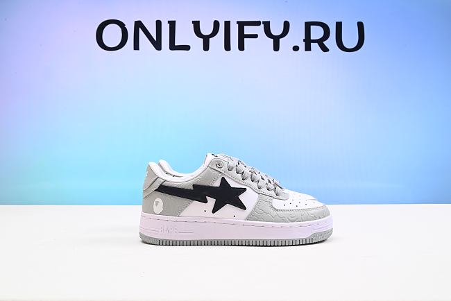 A Bathing Ape Bape Sta Low Grey Black - 1