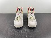 Air Jordan 8 Retro SP SoleFly Mi Casa Es Su Casa Sail Fossil Varsity Red Metallic Gold FJ2850-107 - 4