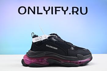 Balenciaga Triple S Sneaker ‘Clear Sole Black Pink Neon’ 541624-W2FR1-1053