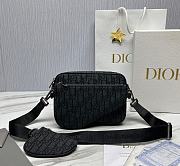 Dior Saddle Triple Pouch Black Dior Oblique Size 18 x 25 x 5 cm - 1