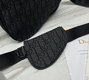 Dior Saddle Triple Pouch Black Dior Oblique Size 18 x 25 x 5 cm - 5