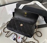 Chanel Flap Handle Black Bag Size 17 cm - 5
