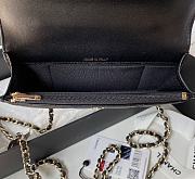 Chanel Flap Handle Black Bag Size 17 cm - 4