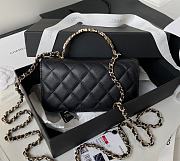 Chanel Flap Handle Black Bag Size 17 cm - 6