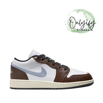 Air Jordan 1 Low SE GS 'Mocha Blue Grey' FQ8156 142
