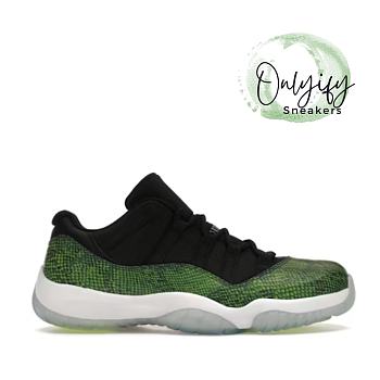 Air Jordan 11 Retro Low Green Snakeskin 528895-033