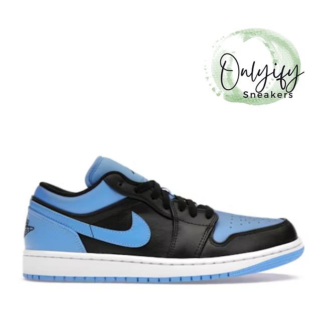 Air Jordan 1 Low Black University Blue 553558-041 - 1