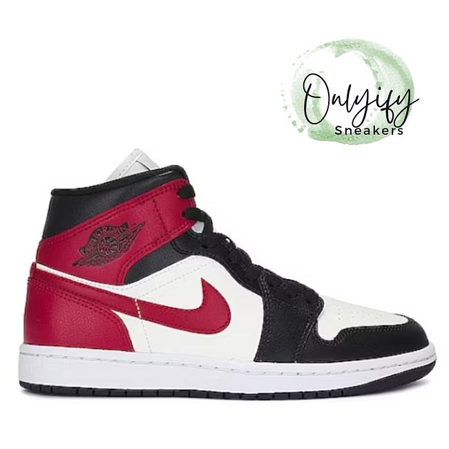 Air Jordan 1 Mid Gym Red Off Noir BQ6472-160 - 1