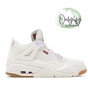 Air Jordan 4 Retro Levi's White (Levi's Tag) AO2571-100 - 1