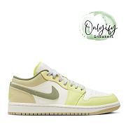 Air Jordan 1 Low Sail White Oil Green (Women's)  FD9906-131 - 1