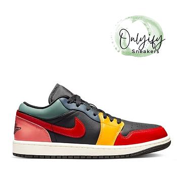  Air Jordan 1 Low SE Black Multi-Color (W) DN3739-060