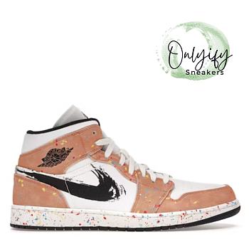 Air Jordan 1 Mid SE Brushstroke  DA8005-100