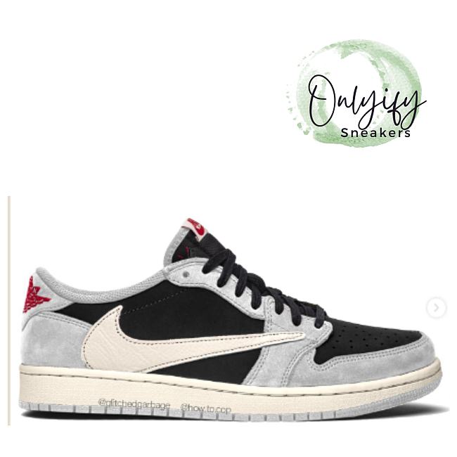 Air Jordan 1 Retro Low OG SP Travis Scott Reverse Black Grey DM7866-01 - 1
