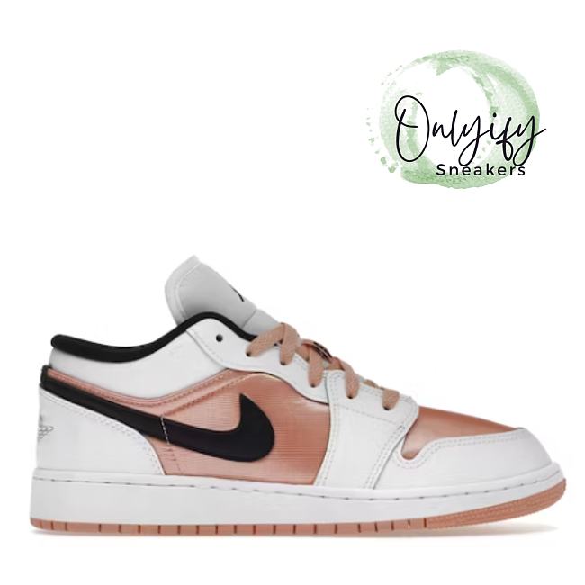 Air Jordan 1 Low White Light Madder Root (GS)  DM8960-801  - 1