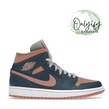 Air Jordan 1 Mid Dark Teal Green (Women's)  BQ6472-308