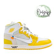 Air Jordan 1 Retro High Off-White Canary Yellow AQ0818-149  - 1