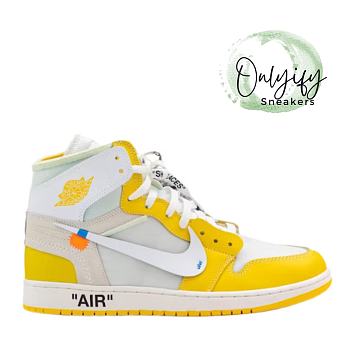 Air Jordan 1 Retro High Off-White Canary Yellow AQ0818-149 