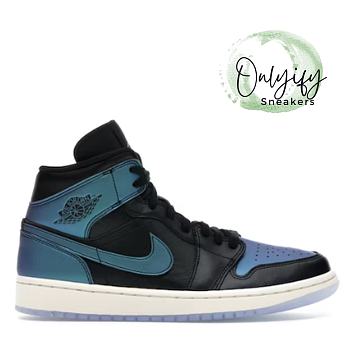 Air Jordan 1 Mid Iridescent Black (W) BQ6472-009
