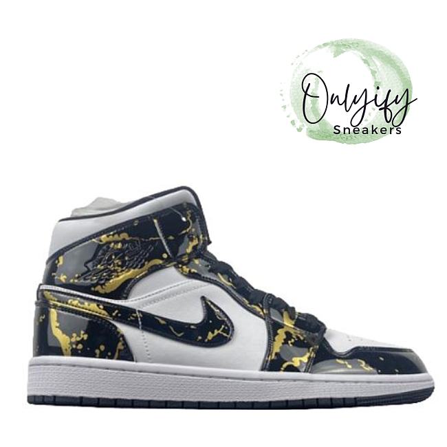 AIR JORDAN 1 Black Custom - 1