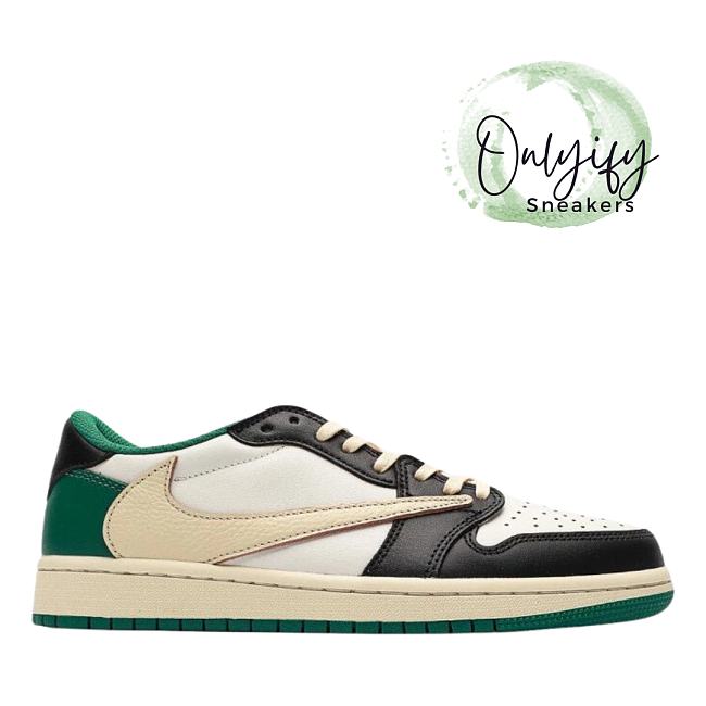 Travis Scott x Air Jordan 1 Retro Low Green Black White DM7866-128 - 1