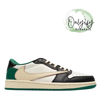 Travis Scott x Air Jordan 1 Retro Low Green Black White DM7866-128