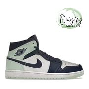 Air Jordan 1 Mid Mystic Navy Mint Foam  554724-413 - 1