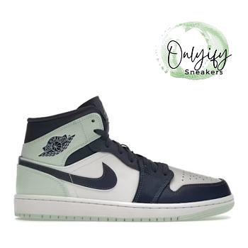 Air Jordan 1 Mid Mystic Navy Mint Foam  554724-413