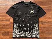 AMIRI Black Bandana Bleach Logo T-Shirt - 5