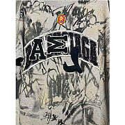 Balenciaga Women's Gray Skater Graffiti-print T-shirt - 3