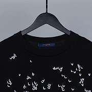 Louis Vuitton Spread Embroidery T-shirt Black 1AA53Y - 5