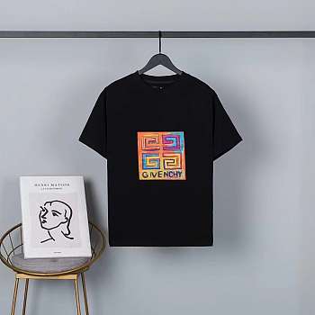 Givenchy Slim fit t-shirt in jersey with 4G sun print BM71CT3Y6B-001
