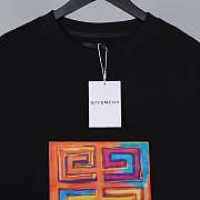 Givenchy Slim fit t-shirt in jersey with 4G sun print BM71CT3Y6B-001 - 2