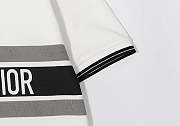 CHRISTIAN DIOR 2022 New Summer Cotton White Polo Shirts - 2