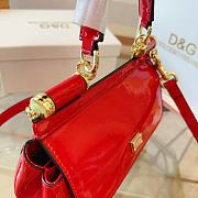 Dolce & Gabbana Small Polished Calfskin Sicily Bag 'Red' BB7117A10378M307 size 23 - 4