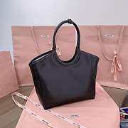 Miu Miu 5BA284_2DDJ_F0002_V_OOO black IVY leather bag M1 38cm x 30cm - 4