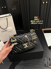 Chanel Mini Flap Bag 2021 Black 20cm x 12cm - 6