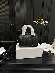 Dior Groove 16 Mini Bag Black Macrocannage Calfskin - 1