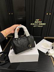 Dior Groove 16 Mini Bag Black Macrocannage Calfskin - 4