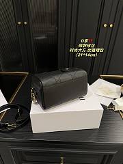 Dior Groove 16 Mini Bag Black Macrocannage Calfskin - 6